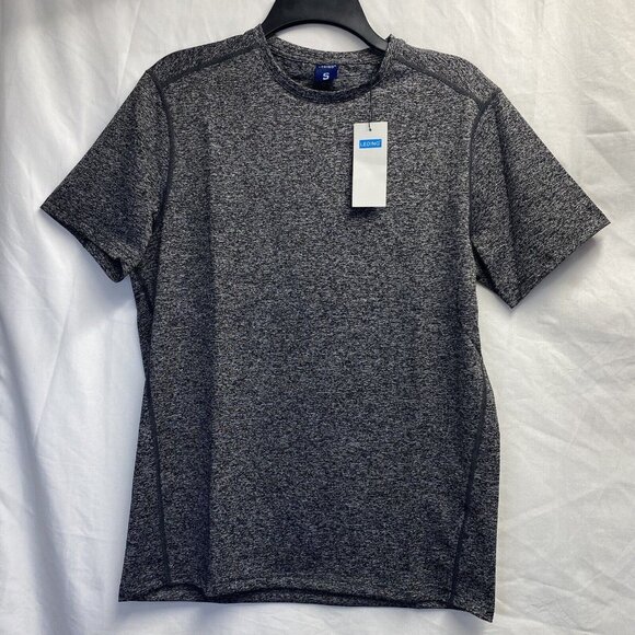 LEDING Athletic Crew Neck Short Sleeve T-Shirt Men Small Red/Black 2Pack New - Picture 2 of 16